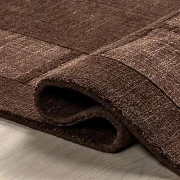 Stylish Petra High-Low Wool-Blend Area Rug - 3x5