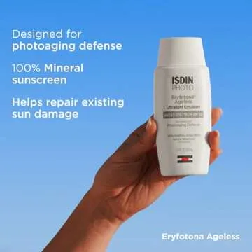 Eryfotona Ageless Sunscreen Zinc Oxide and 100% Mineral Tinted Sunscreen SPF 50+, 3.4 Fl Oz