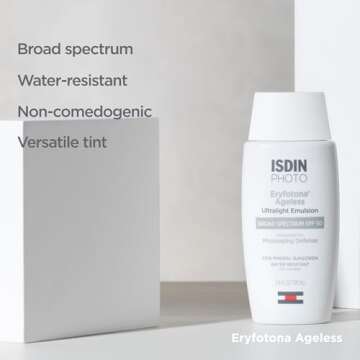 Eryfotona Ageless Sunscreen Zinc Oxide and 100% Mineral Tinted Sunscreen SPF 50+, 3.4 Fl Oz