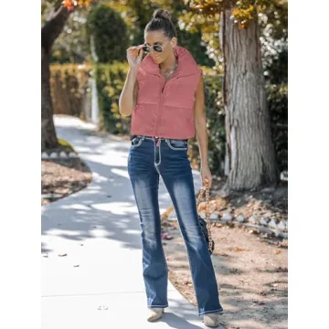 Stylish MEROKEETY Women's Crop Puffer Vest for Every Season