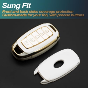 FEYOUN Stylish Key Fob Cover for Hyundai - Durable Protection
