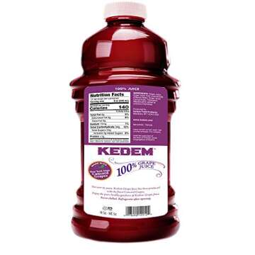 Kedem Concord Grape Juice 100% Pure 96 oz Pack No Sugar Added