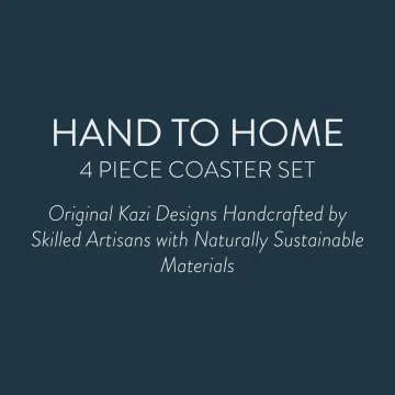 Eco-Friendly KAZI Coasters Set of 4 for Drinks