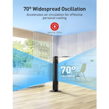 Bladeless Mirdred Tower Fan With Remote Control Features