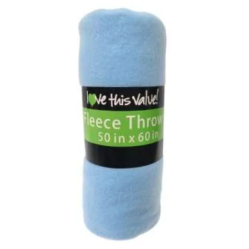 Imperial Home Cozy 50x60 Fleece Travel Throw Blankets