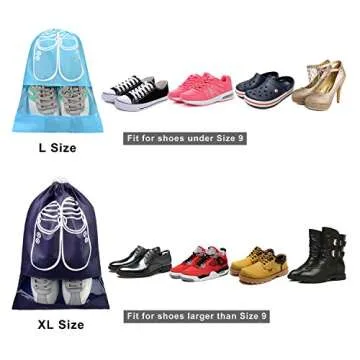 SPIKG Travel Dust-proof Shoe Bags for Easy Organization