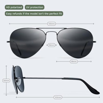 Stylish Livho Polarized Aviator Sunglasses for All