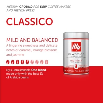 Illy Classico Ground Coffee 8.8oz - Medium Roast