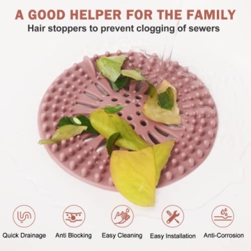 Gotega 5 Pack Drain Strainers for Shower & Sink