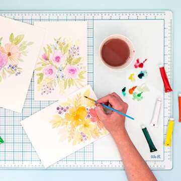 We R Memory Keepers, Glass Mat, 16 inches x 22 Inches, Heavy Duty, Perfect for Cutting, Paint Mixing, Scrapbooking, Crafts and More