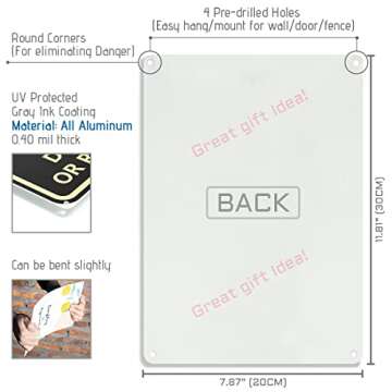 Working from Home Sign - Do Not Knock or Ring Doorbell - Work From Home Must Have Office Door Sign 1...