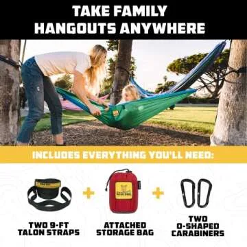 Wise Owl Outfitters Kids Hammock - Small Camping Hammock, Kids Camping Gear w/Tree Straps and Carabiners for Indoor/Outdoor Use, Kid Size Lavender & Pink