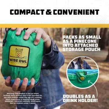 Wise Owl Outfitters Kids Hammock - Small Camping Hammock, Kids Camping Gear w/Tree Straps and Carabiners for Indoor/Outdoor Use, Kid Size Lavender & Pink