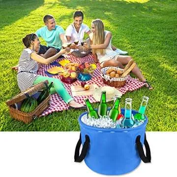 ELECTRFIRE Collapsible Bucket for Camping Fishing Gardening