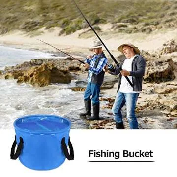 ELECTRFIRE Collapsible Bucket for Camping Fishing Gardening