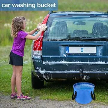 ELECTRFIRE Collapsible Bucket for Camping Fishing Gardening