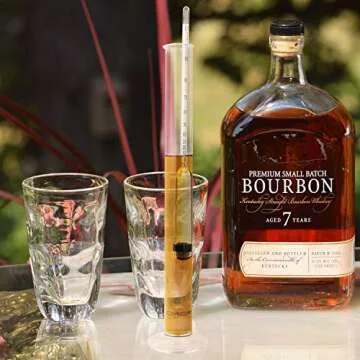 Circrane Accurate Alcohol Hydrometer & Test Jar Kit