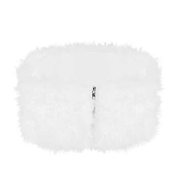 Stylish Tube Top with Faux Feather Fur for Women