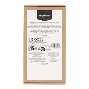 Amazon Basics 10Gpbs Cat 7 Ethernet Cable - High-Speed Connection