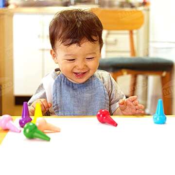 MiMoo 12 Colors Paint Crayons Painting Pencil Sticks Washable for Toddlers, Kids, Children, Boys and...