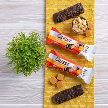 Quest Nutrition Candy Bars Gooey Caramel with Peanuts (12 Bars)