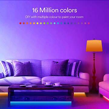 Lumary Smart LED Strip Lights - Color Changing & Voice Control