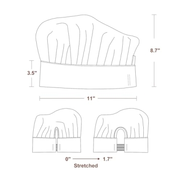 Yotache Kids Chef Hat & Apron Set for Ages 8-12