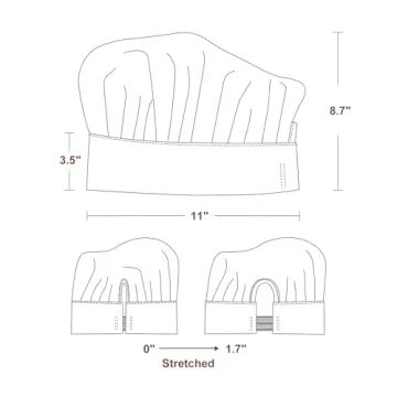 Yotache Kids Chef Hat & Apron Set for Ages 8-12