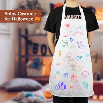 Yotache Kids Chef Hat & Apron Set for Ages 8-12