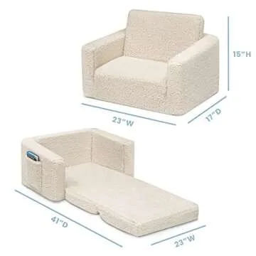 Delta Children Cozee 2-in-1 Chair Lounger for Kids