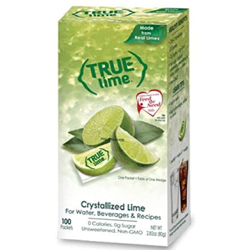 TRUE LIME Water Enhancer - 100 Zero Calorie Packets