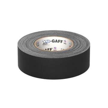 Pro Gaffer Gaffers Tape, 2 in x 55 yd, Black