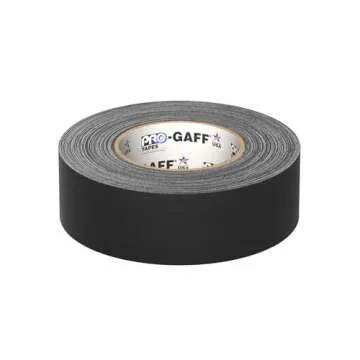 Pro Gaffer Gaffers Tape, 2 in x 55 yd, Black