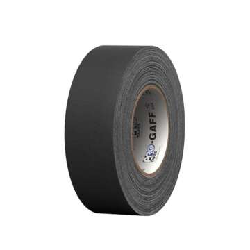 Pro Gaffer Gaffers Tape, 2 in x 55 yd, Black