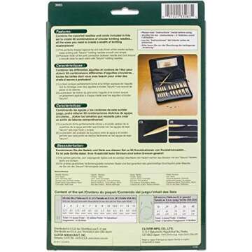 Clover Takumi Combo Interchangeable Circular Knitting Needles