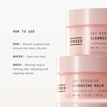 Versed Cleansing Balm - Melting Makeup Remover with Eucalyptus Oil