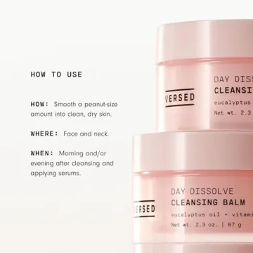 Versed Cleansing Balm - Melting Makeup Remover with Eucalyptus Oil