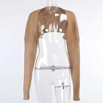 Chic YO2K Crop Cardigan for Fashionable Women