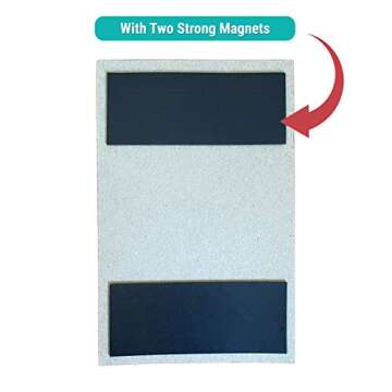 321Done Magnetic Meal Planning Notepad - Made in USA - Fridge Weekly Menu Planner Tear-Off Simple Shopping List Meals Groceries Grocery List, Magnet Memo Pad Refrigerator - Perforated Monday Start