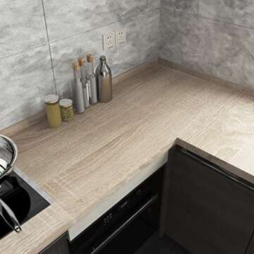 Peel and Stick Oak Wood Grain Contact Paper for Easy Decor