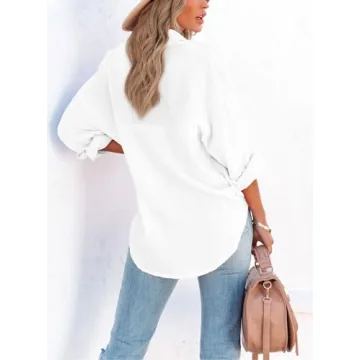 ARTFREE Womens Long Sleeve Button Down Shirt for All Occasions
