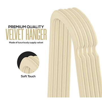 Utopia Home Velvet Hangers - Non-Slip, Space Saving, Elegant