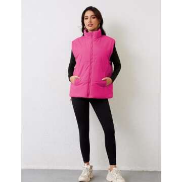 APAFES Oversized Puffer Vest: Cozy & Stylish Winter Fashion