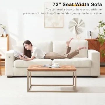 Hanherry 89" Modern Sofa with USB Ports for Cozy Living