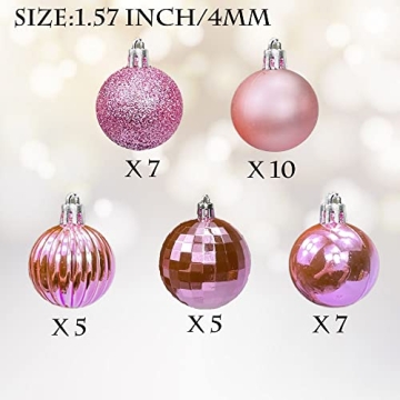 AOGU 34Pcs Christmas Balls Shatterproof Ornaments Set