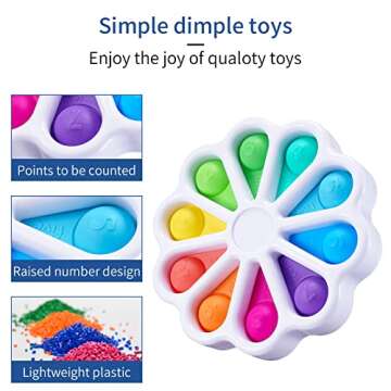 FOXOGO Bubble Dimple Popper Sensory Toy for Babies