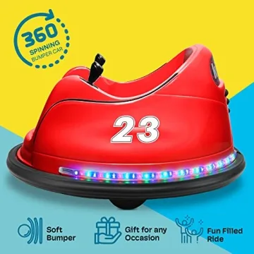 Kidzone Electric Ride On Bumper Car for Kids Ages 1.5-6