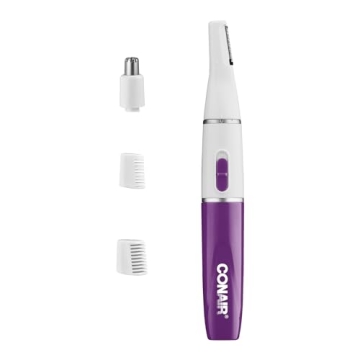 Conair All-in-1 Facial Hair Trimmer for Women - Multi-Use, Battery-Powered Tool
