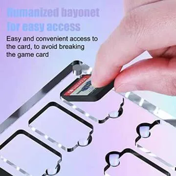 AFRIHI Game Card Holder for Nintendo Switch - 9 Slot Cabinet