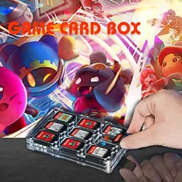AFRIHI Game Card Holder for Nintendo Switch - 9 Slot Cabinet